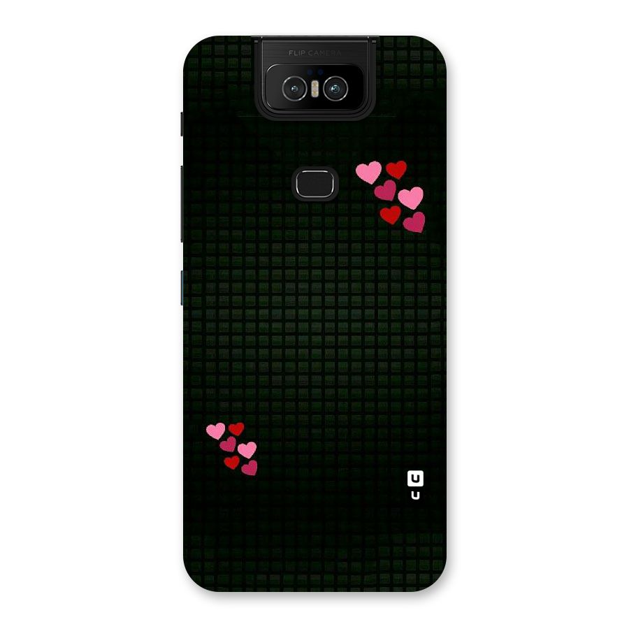 Square and Hearts Back Case for Zenfone 6z