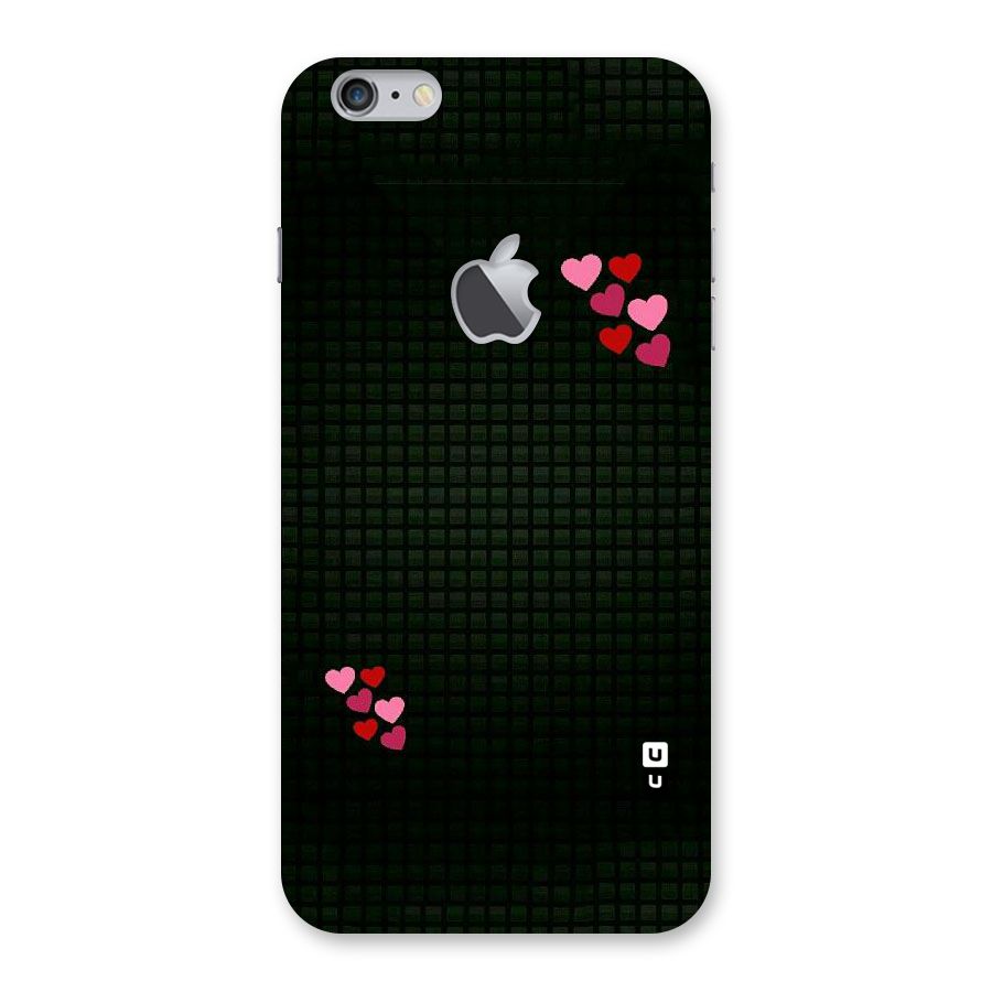 Square and Hearts Back Case for iPhone 6 Plus 6S Plus Logo Cut