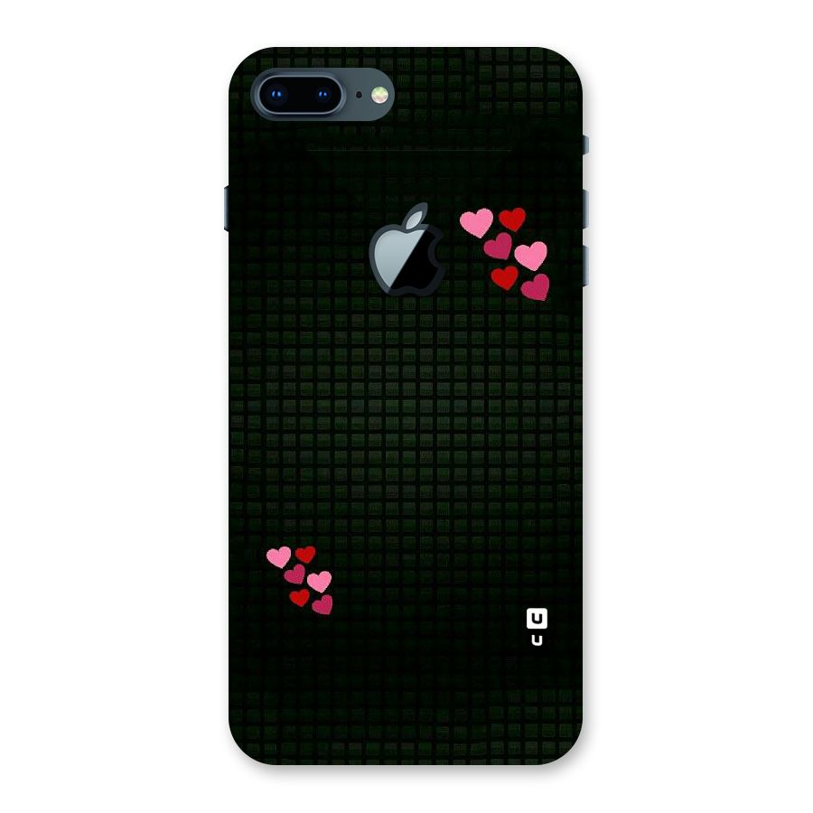 Square and Hearts Back Case for iPhone 7 Plus Apple Cut