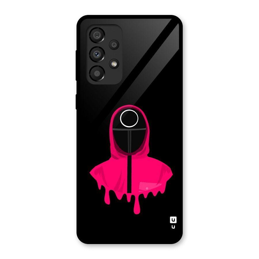 Squid Game Illustration Art Glass Back Case for Galaxy A33 5G