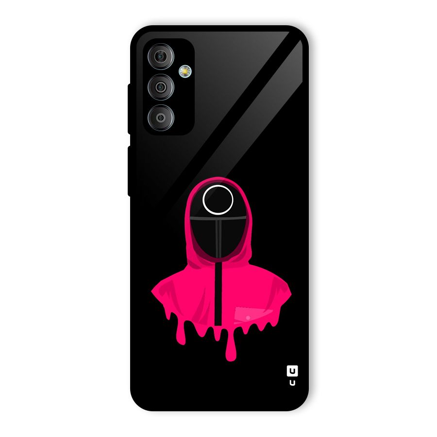 Squid Game Illustration Art Glass Back Case for Galaxy F23