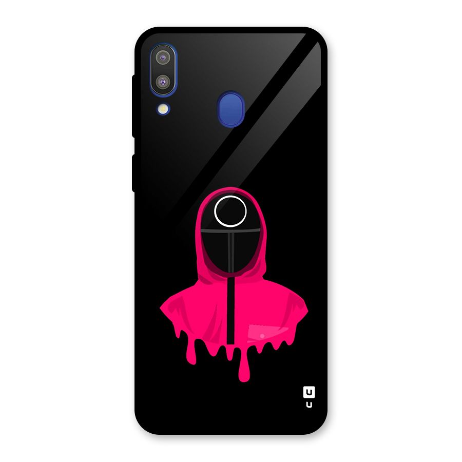 Squid Game Illustration Art Glass Back Case for Galaxy M20