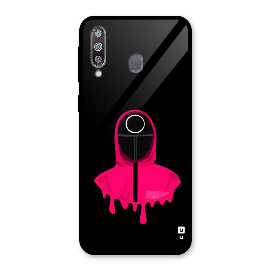 Squid Game Illustration Art Glass Back Case for Galaxy M30