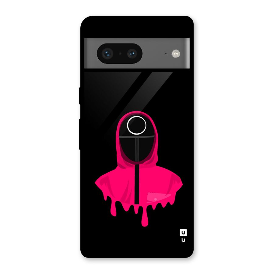 Squid Game Illustration Art Glass Back Case for Google Pixel 7
