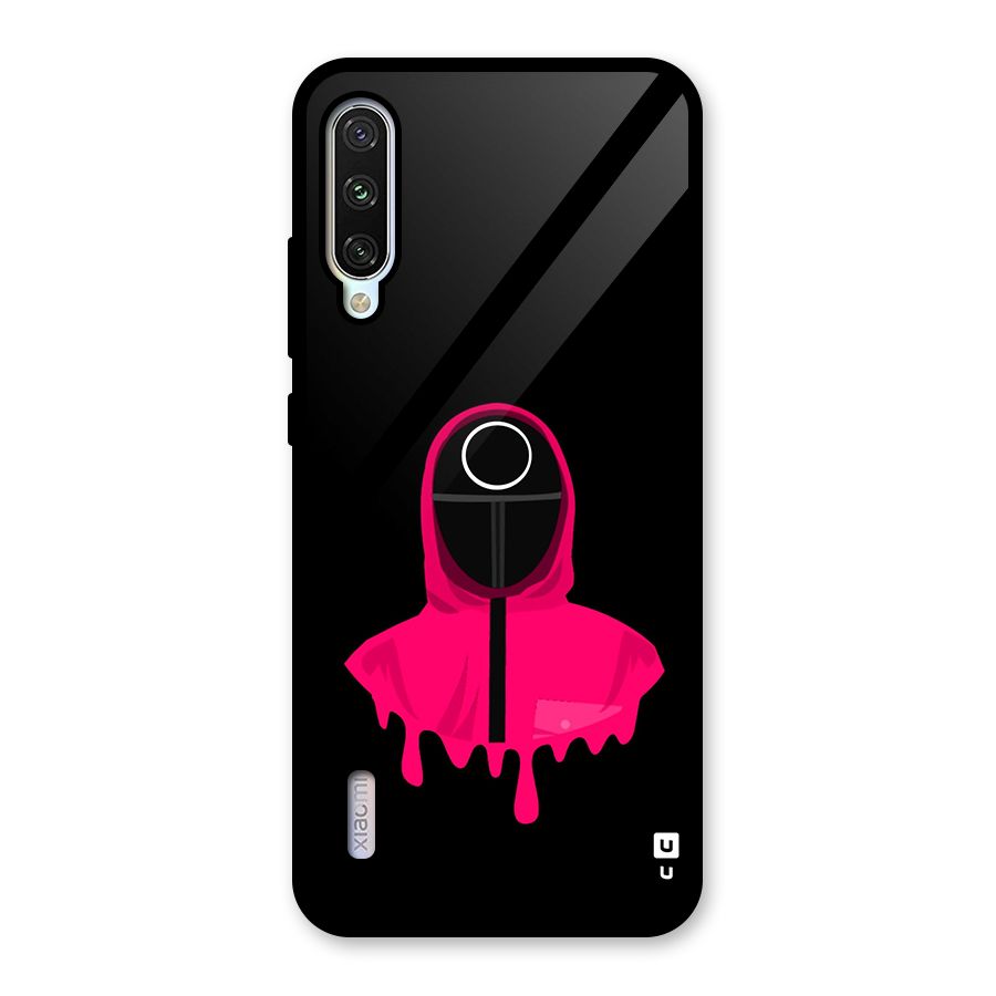 Squid Game Illustration Art Glass Back Case for Mi A3