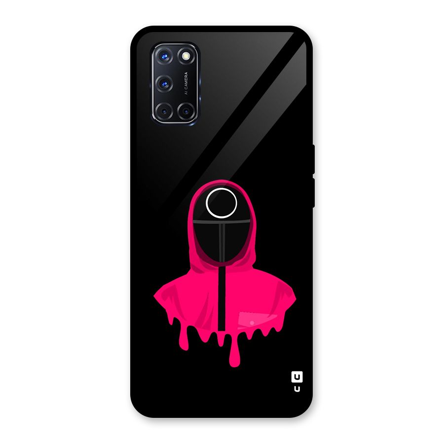 Squid Game Illustration Art Glass Back Case for Oppo A52