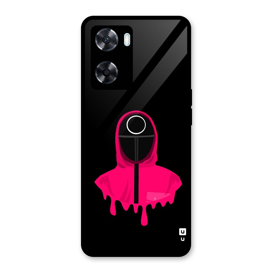 Squid Game Illustration Art Glass Back Case for Oppo A77