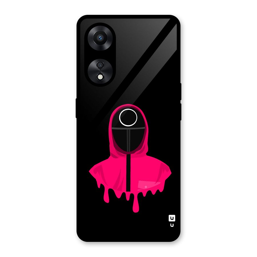 Squid Game Illustration Art Glass Back Case for Oppo A78