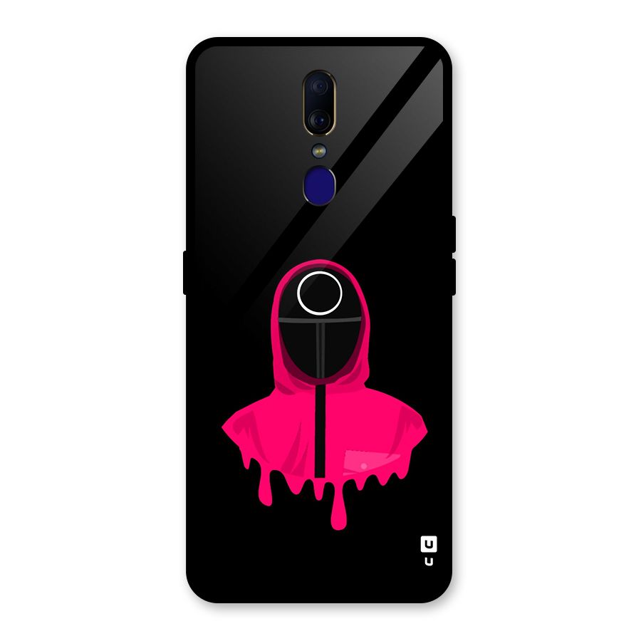 Squid Game Illustration Art Glass Back Case for Oppo F11
