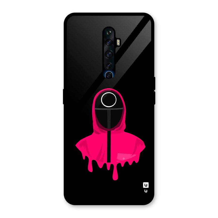 Squid Game Illustration Art Glass Back Case for Oppo Reno2 F