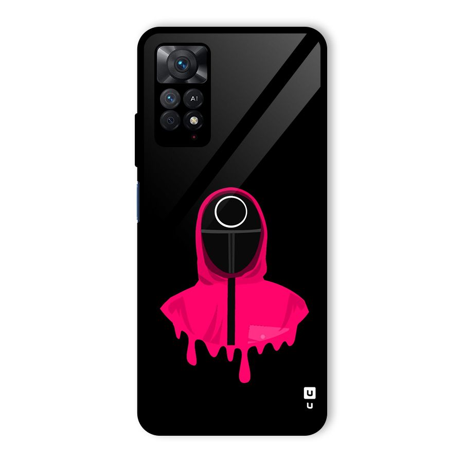 Squid Game Illustration Art Glass Back Case for Redmi Note 11 Pro Plus 5G