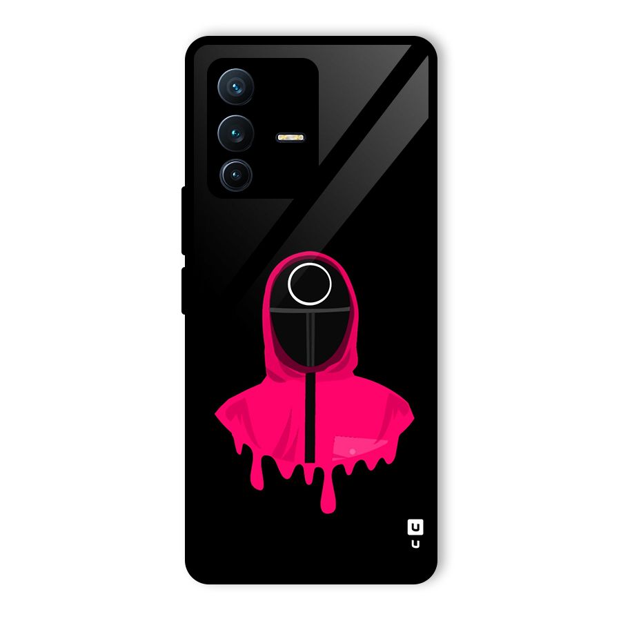 Squid Game Illustration Art Glass Back Case for Vivo V23 Pro