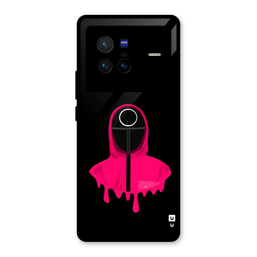 Squid Game Illustration Art Glass Back Case for Vivo X80