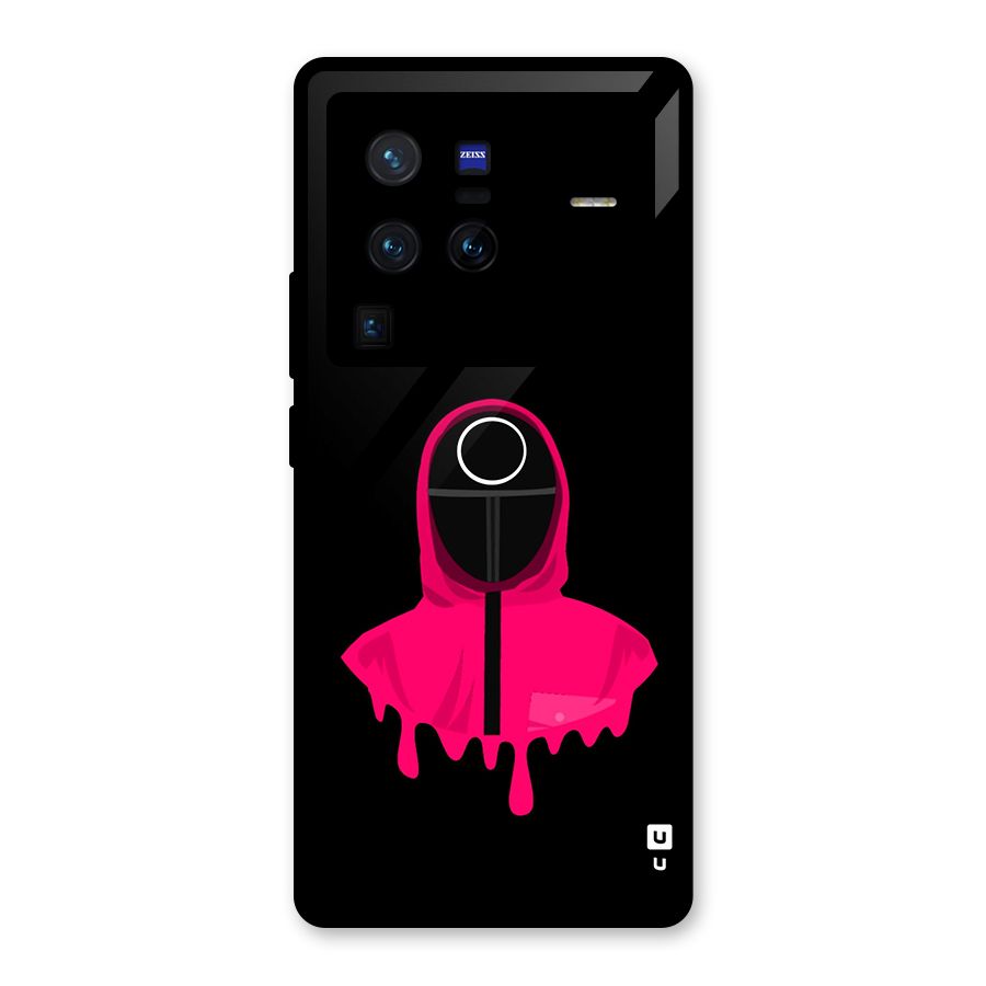 Squid Game Illustration Art Glass Back Case for Vivo X80 Pro