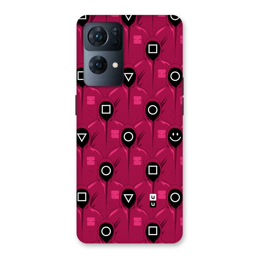 Squid Gamers Pattern Back Case for Oppo Reno7 Pro 5G