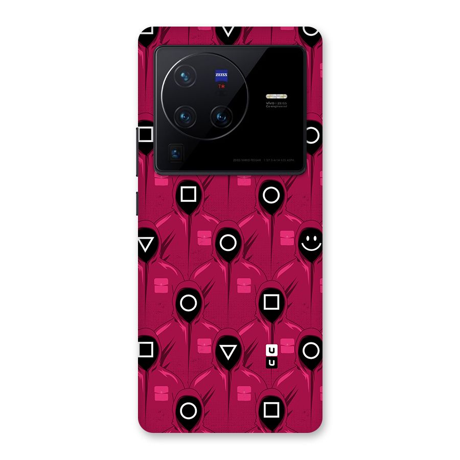 Squid Gamers Pattern Back Case for Vivo X80 Pro