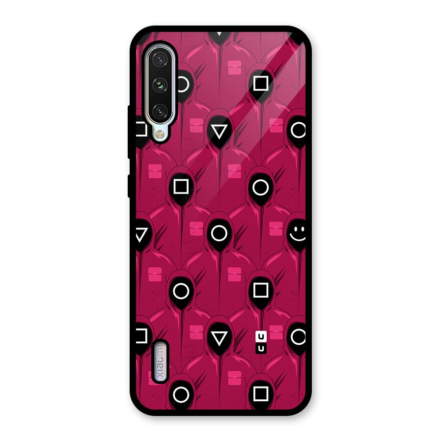 Squid Gamers Pattern Glass Back Case for Mi A3