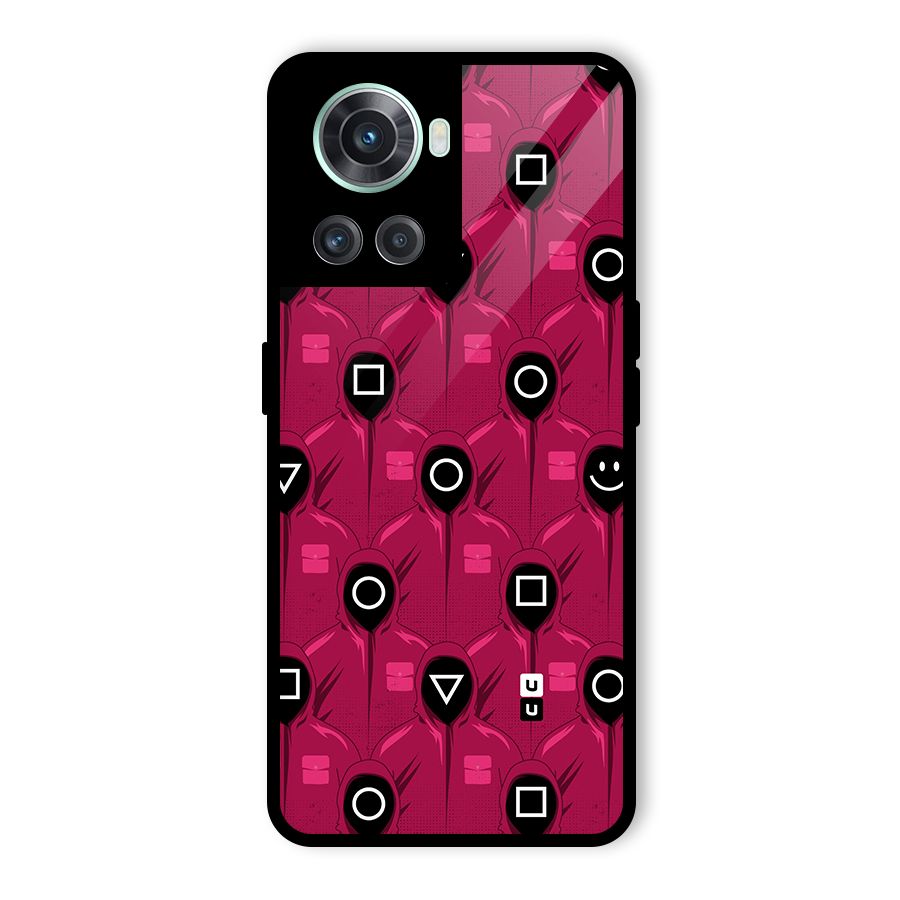 Squid Gamers Pattern Glass Back Case for OnePlus 10R