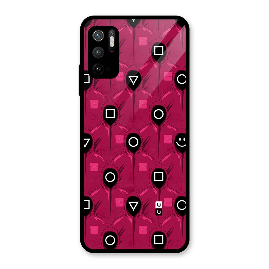 Squid Gamers Pattern Glass Back Case for Poco M3 Pro 5G