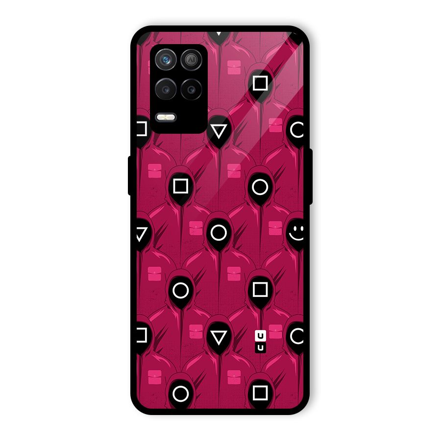 Squid Gamers Pattern Glass Back Case for Realme 8 5G
