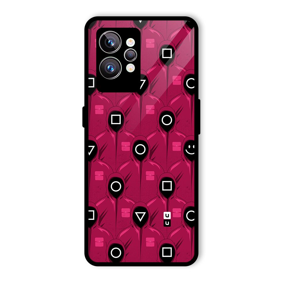 Squid Gamers Pattern Glass Back Case for Realme GT2 Pro