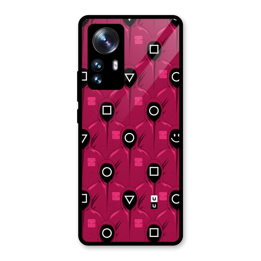 Squid Gamers Pattern Glass Back Case for Xiaomi 12 Pro