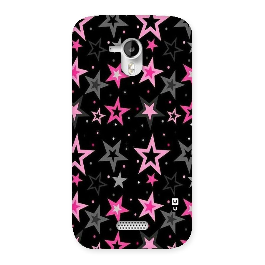 Star Outline Back Case for Micromax Canvas HD A116
