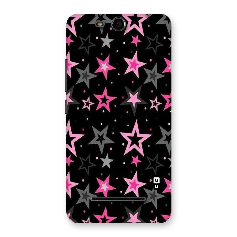 Star Outline Back Case for Micromax Canvas Juice 3 Q392