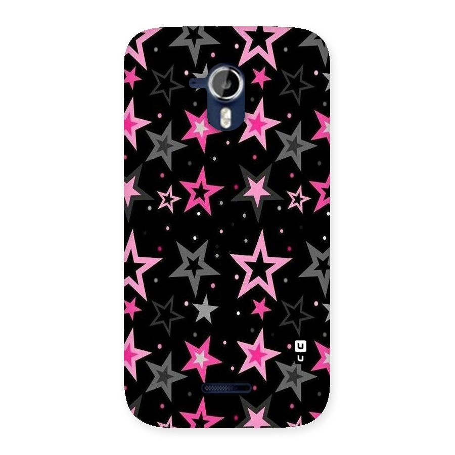 Star Outline Back Case for Micromax Canvas Magnus A117