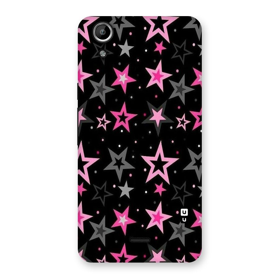 Star Outline Back Case for Micromax Canvas Selfie Lens Q345