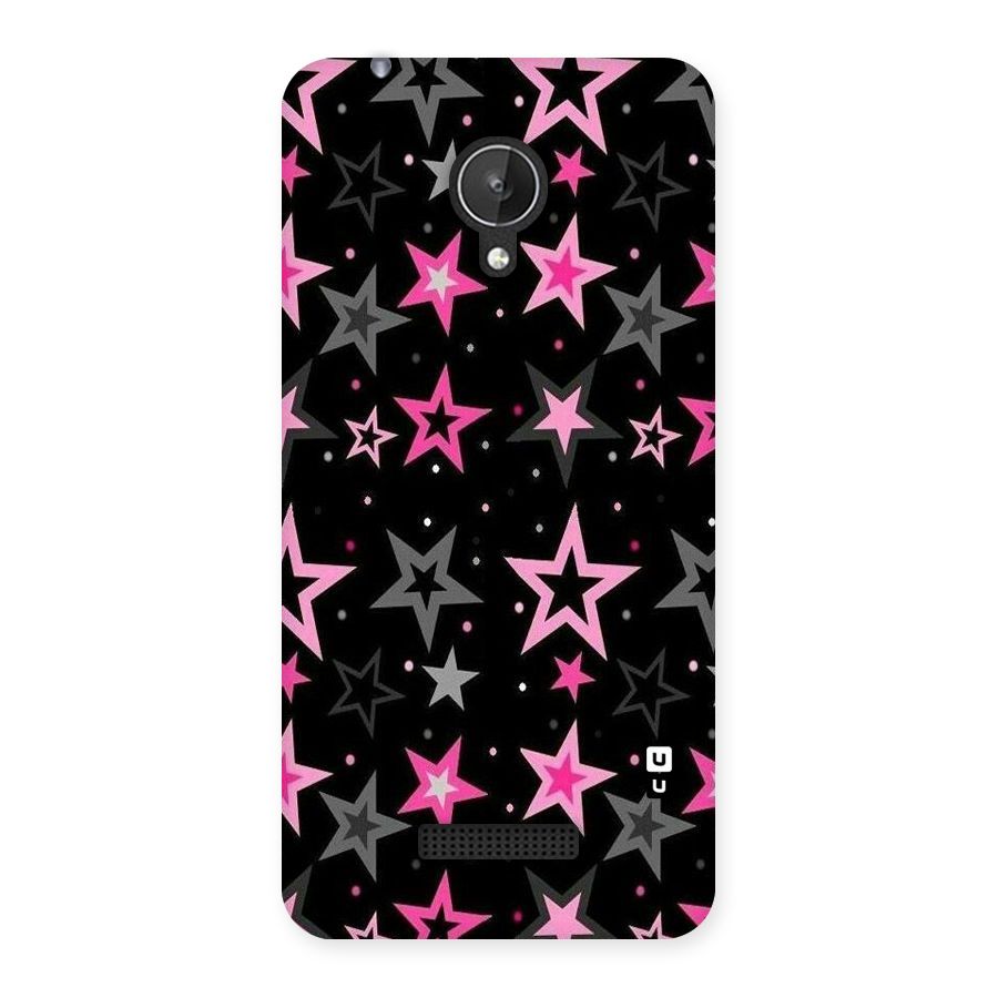 Star Outline Back Case for Micromax Canvas Spark Q380