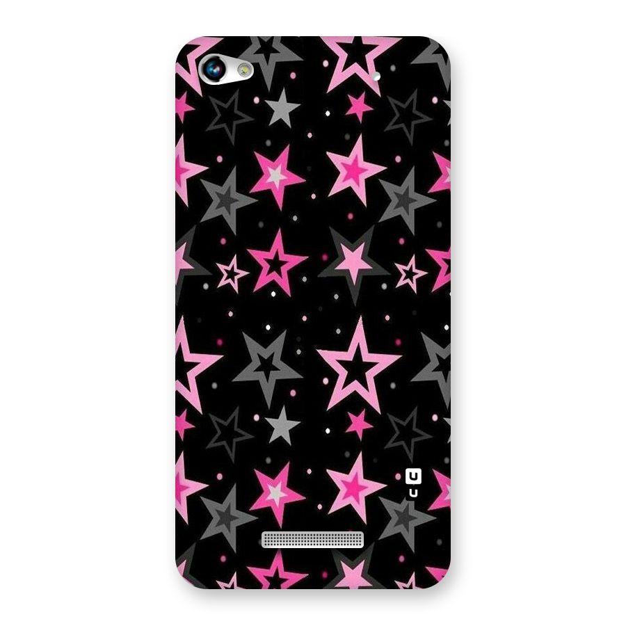 Star Outline Back Case for Micromax Hue 2