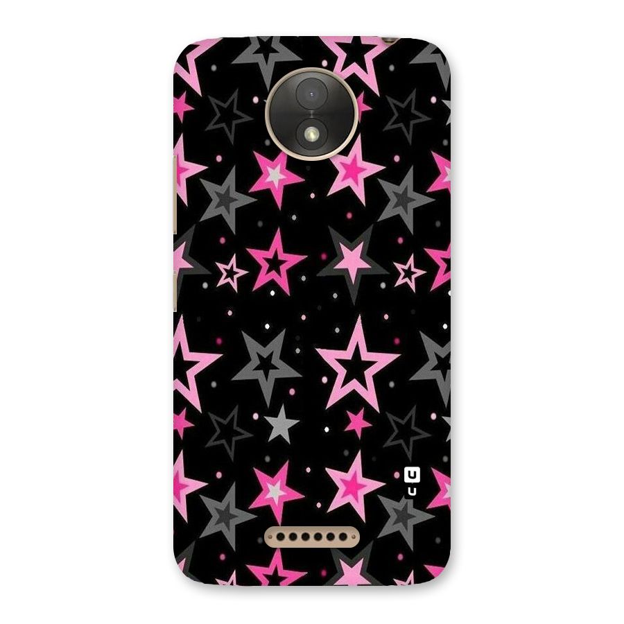 Star Outline Back Case for Moto C Plus