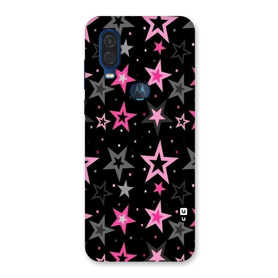 Star Outline Back Case for Motorola One Vision