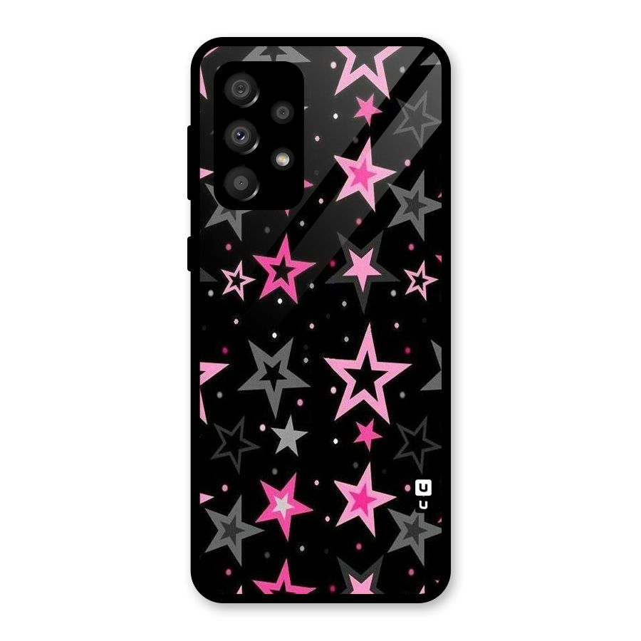 Star Outline Glass Back Case for Galaxy A32