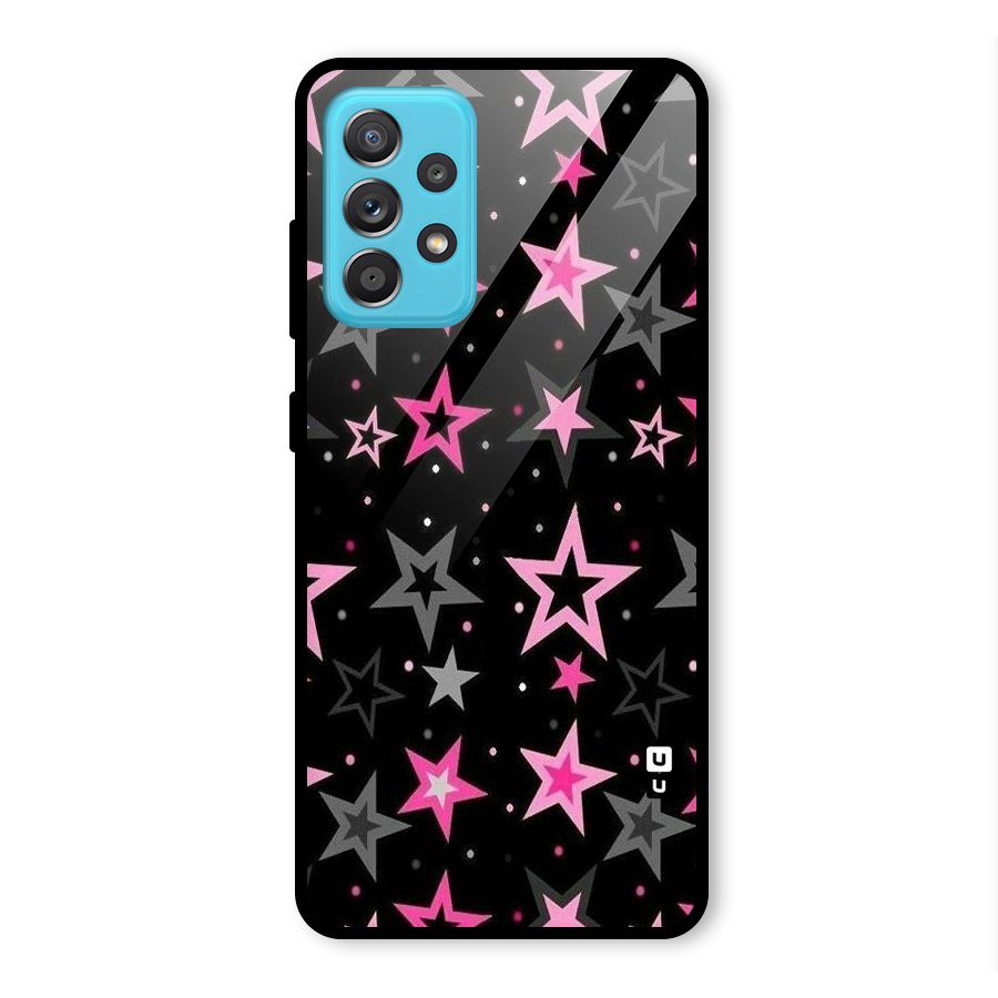 Star Outline Glass Back Case for Galaxy A52