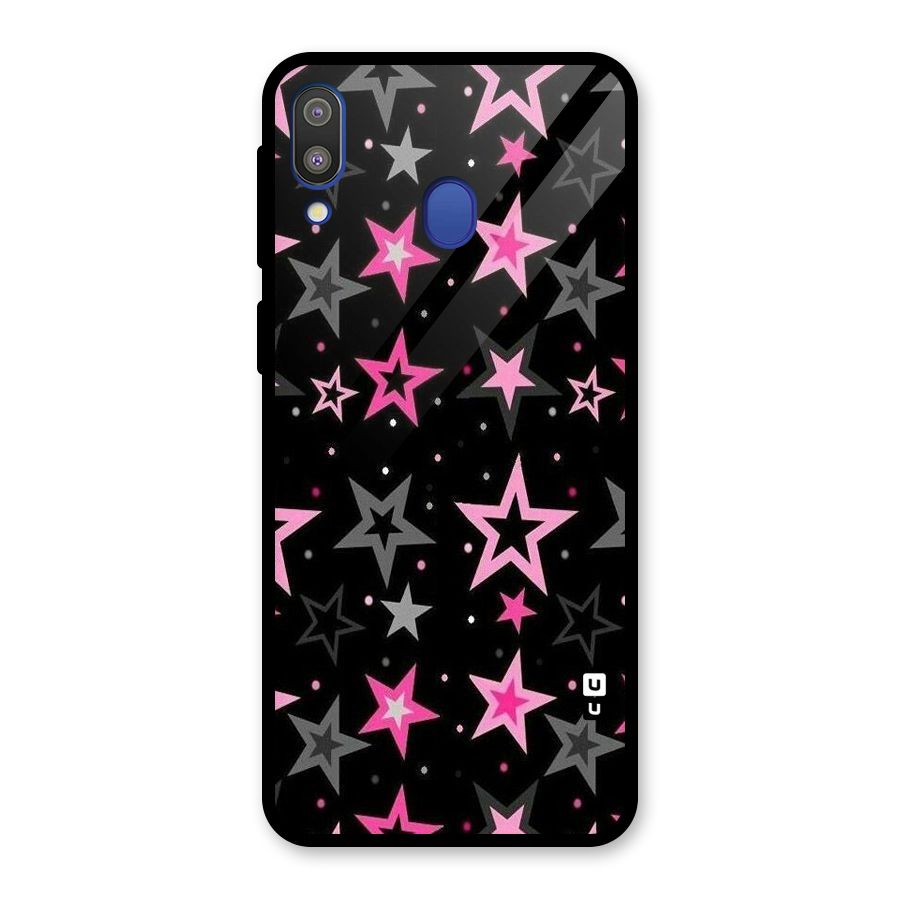 Star Outline Glass Back Case for Galaxy M20