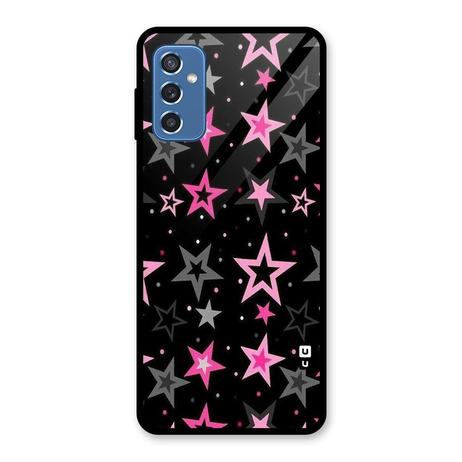 Star Outline Glass Back Case for Galaxy M52 5G