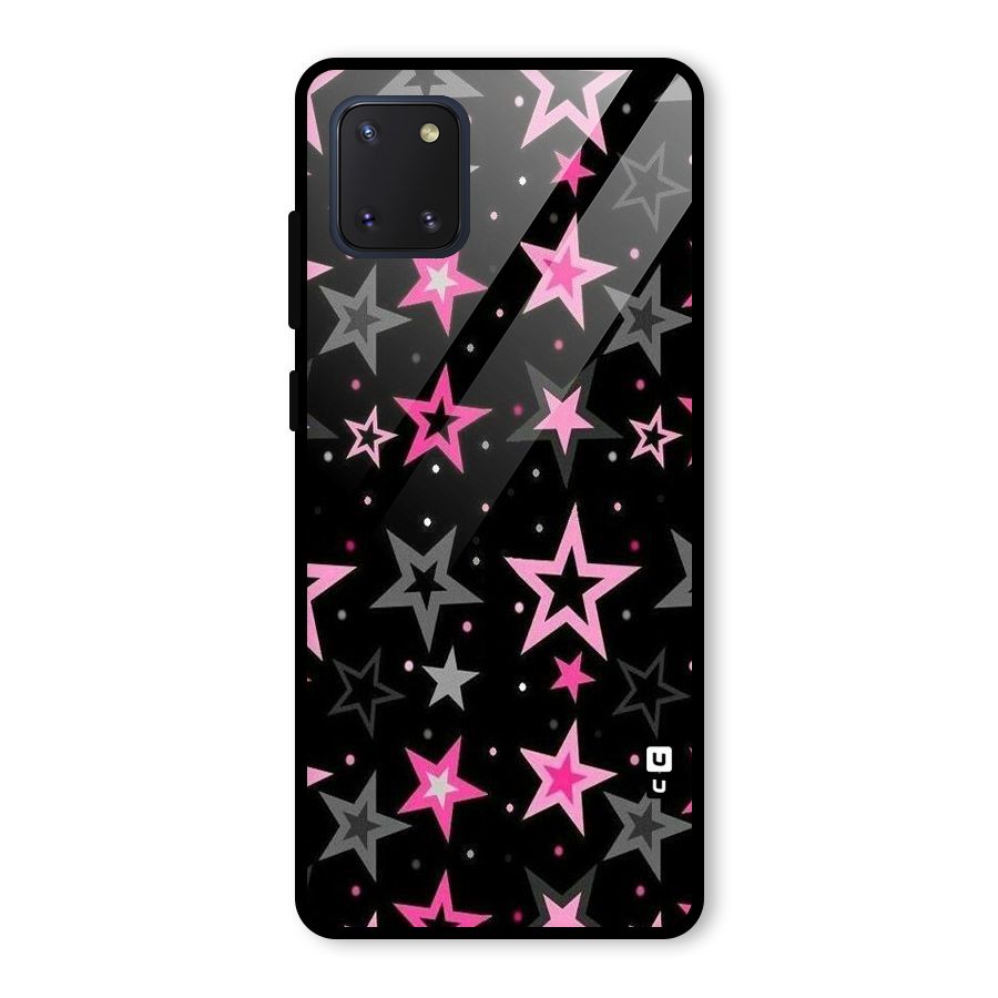 Star Outline Glass Back Case for Galaxy Note 10 Lite