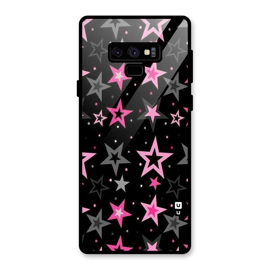 Star Outline Glass Back Case for Galaxy Note 9