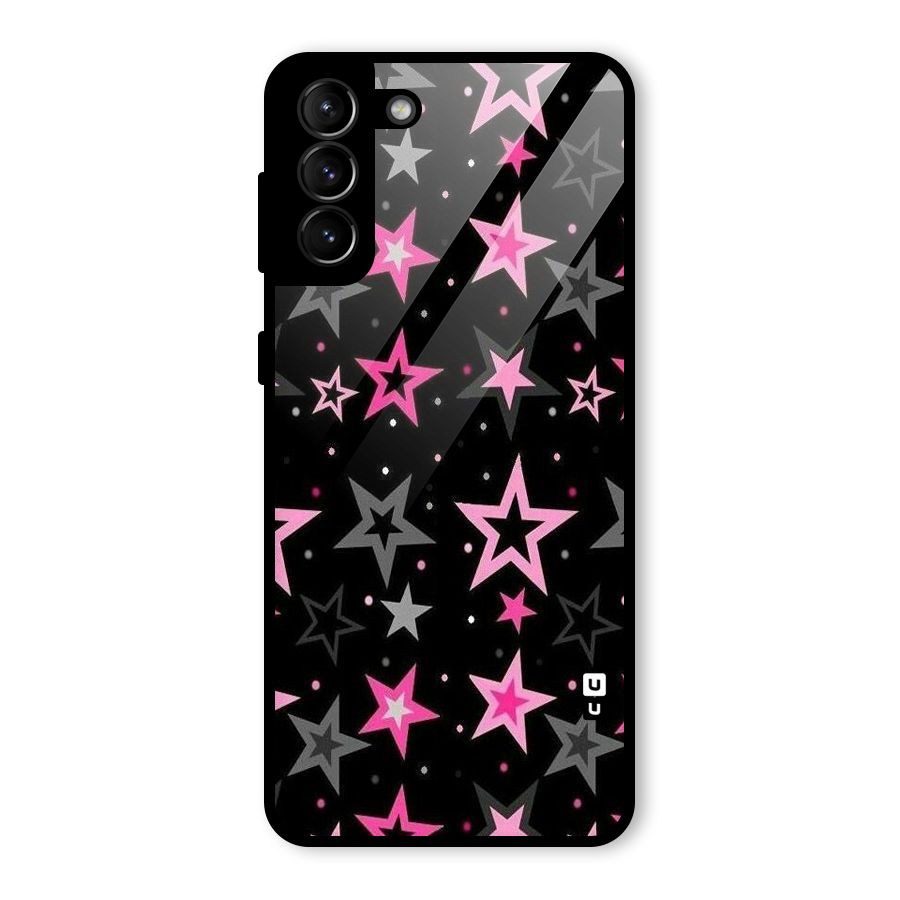 Star Outline Glass Back Case for Galaxy S21 Plus
