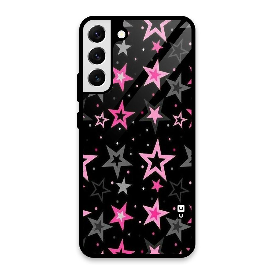 Star Outline Glass Back Case for Galaxy S22 Plus 5G