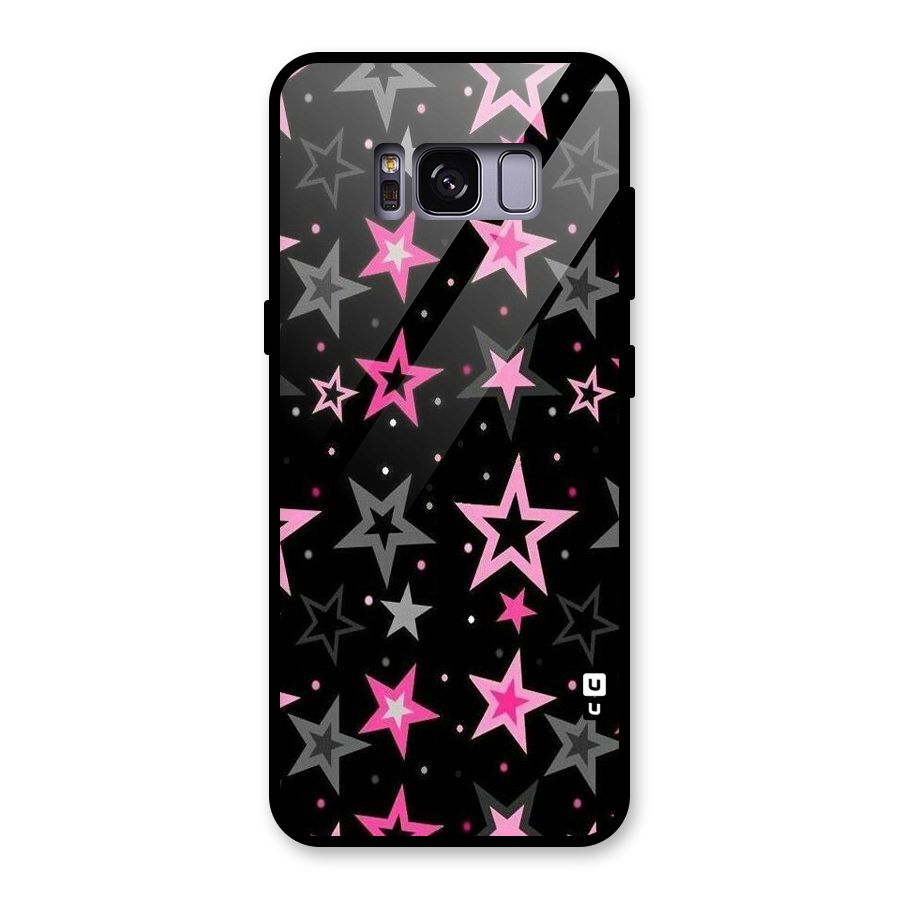 Star Outline Glass Back Case for Galaxy S8