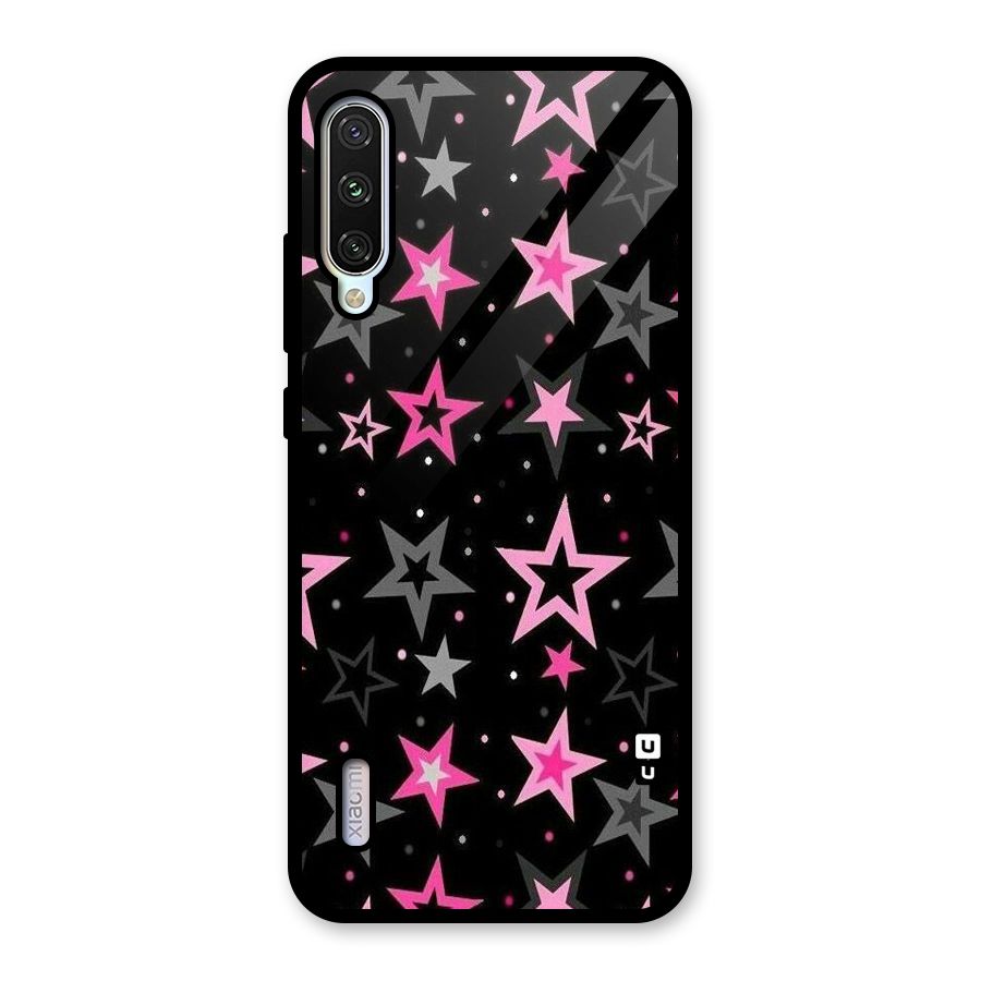 Star Outline Glass Back Case for Mi A3