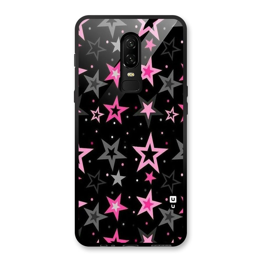 Star Outline Glass Back Case for OnePlus 6