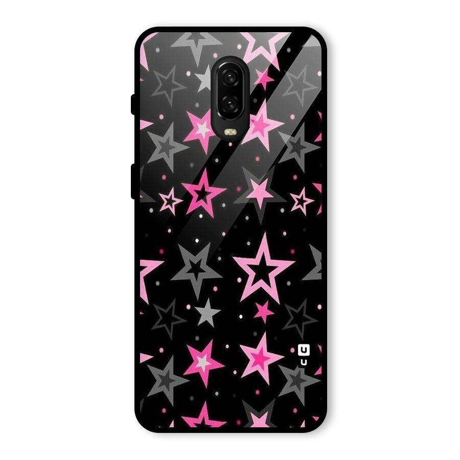 Star Outline Glass Back Case for OnePlus 6T