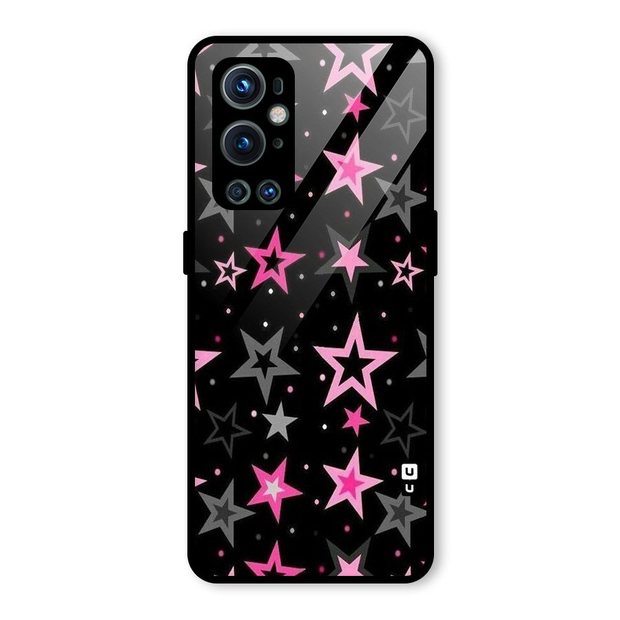 Star Outline Glass Back Case for OnePlus 9 Pro