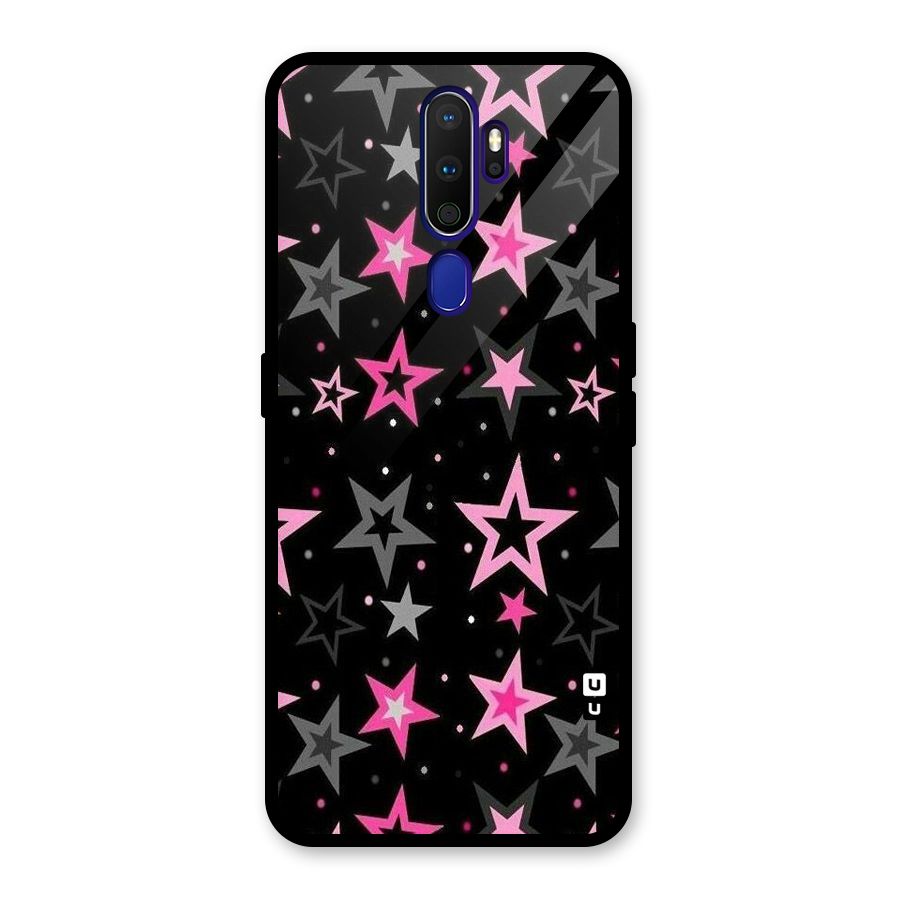 Star Outline Glass Back Case for Oppo A9 (2020)