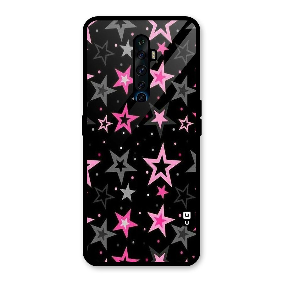 Star Outline Glass Back Case for Oppo Reno2 F
