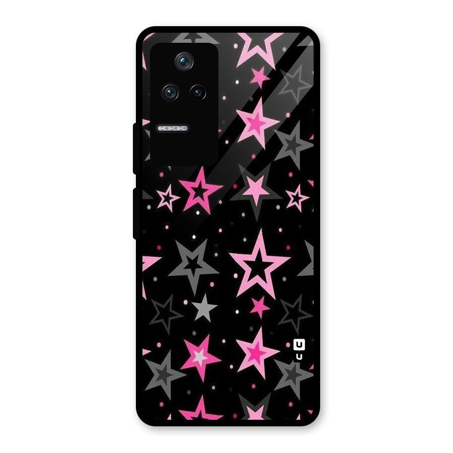 Star Outline Glass Back Case for Poco F4 5G